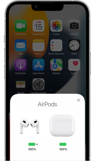 puedes cargar airpods con un iphone de forma inalambrica
