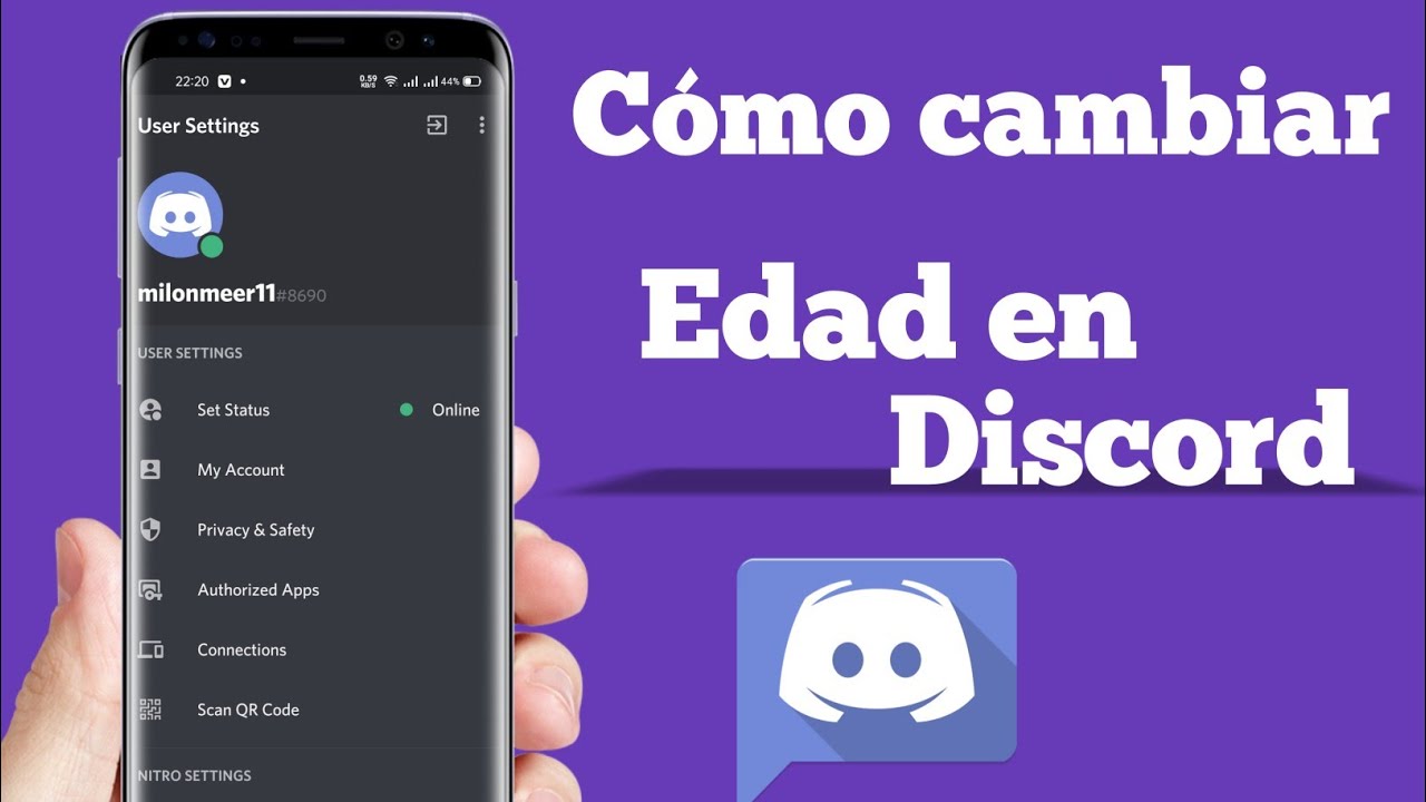 como cambiar tu edad en discord
