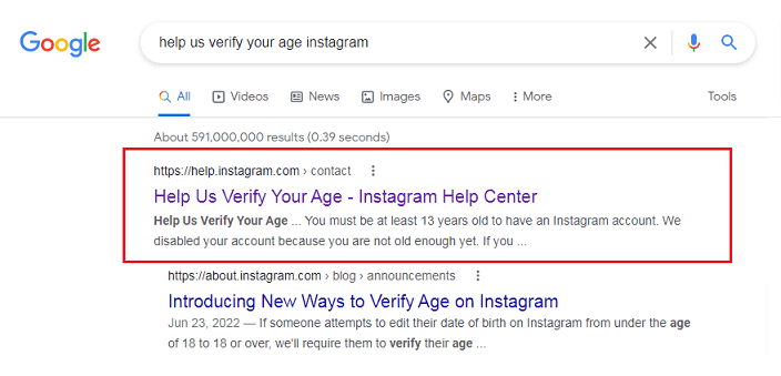Como solucionar el error Puede que no tengas la edad