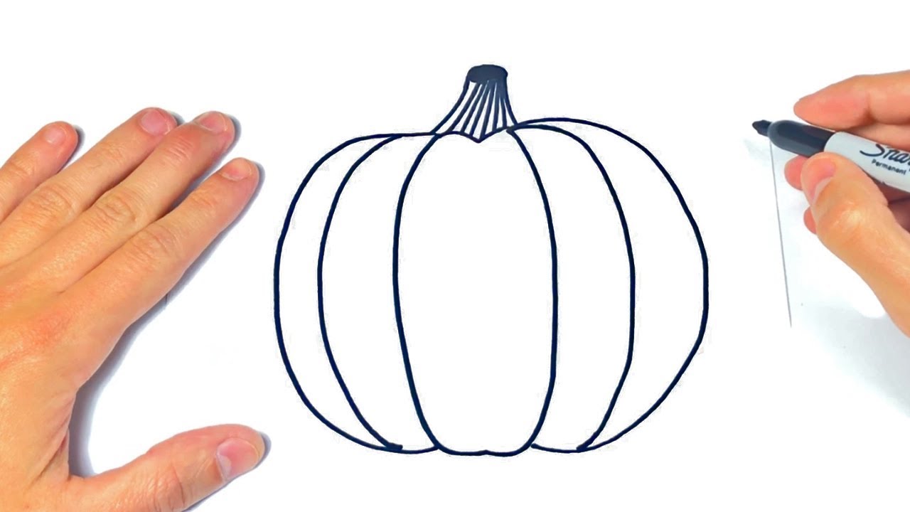 como dibujar una calabaza