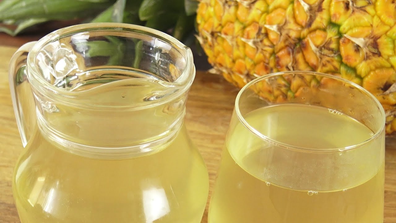 como hacer agua de pina