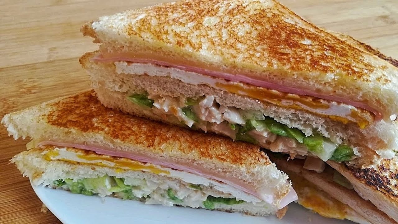 como hacer sandwich de pollo